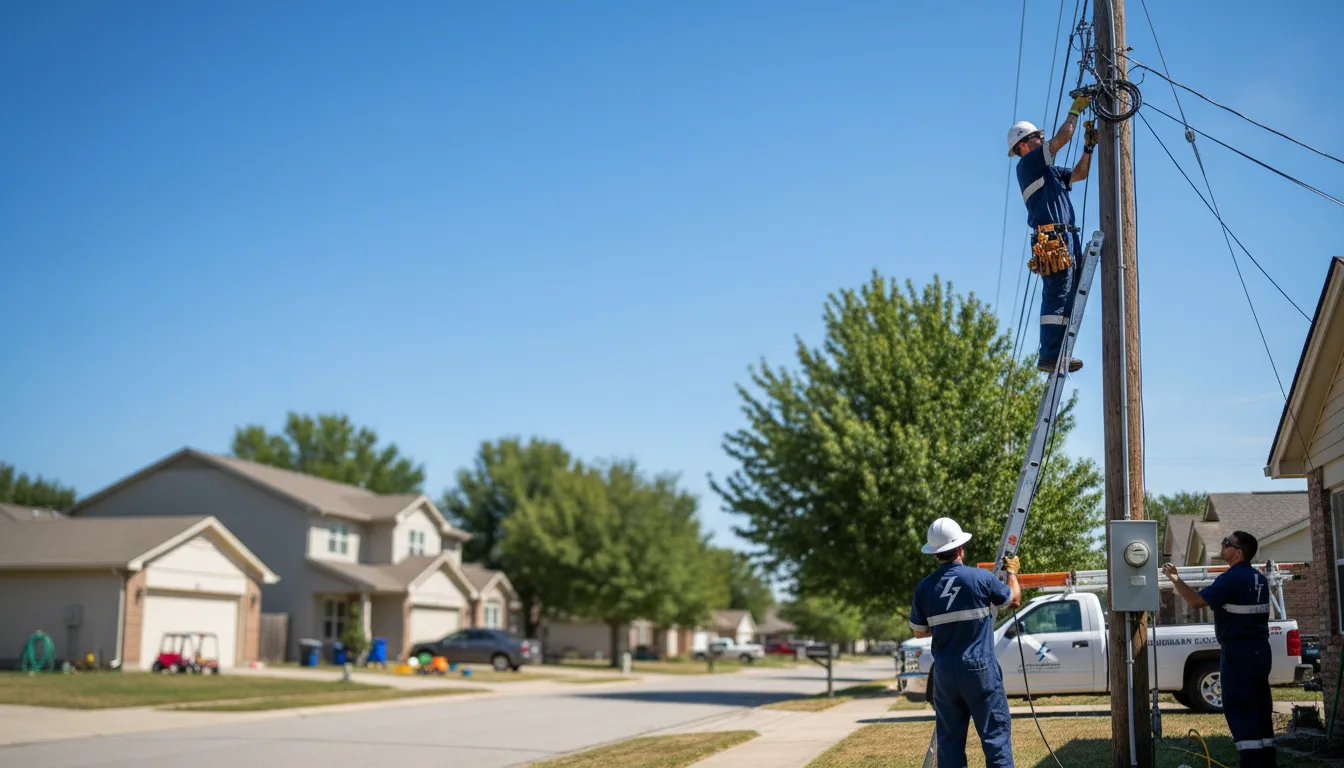 Residential electrician providing installation services in Macomb, OK